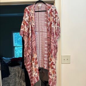 Universal Thread Multicolor Floral Kimono